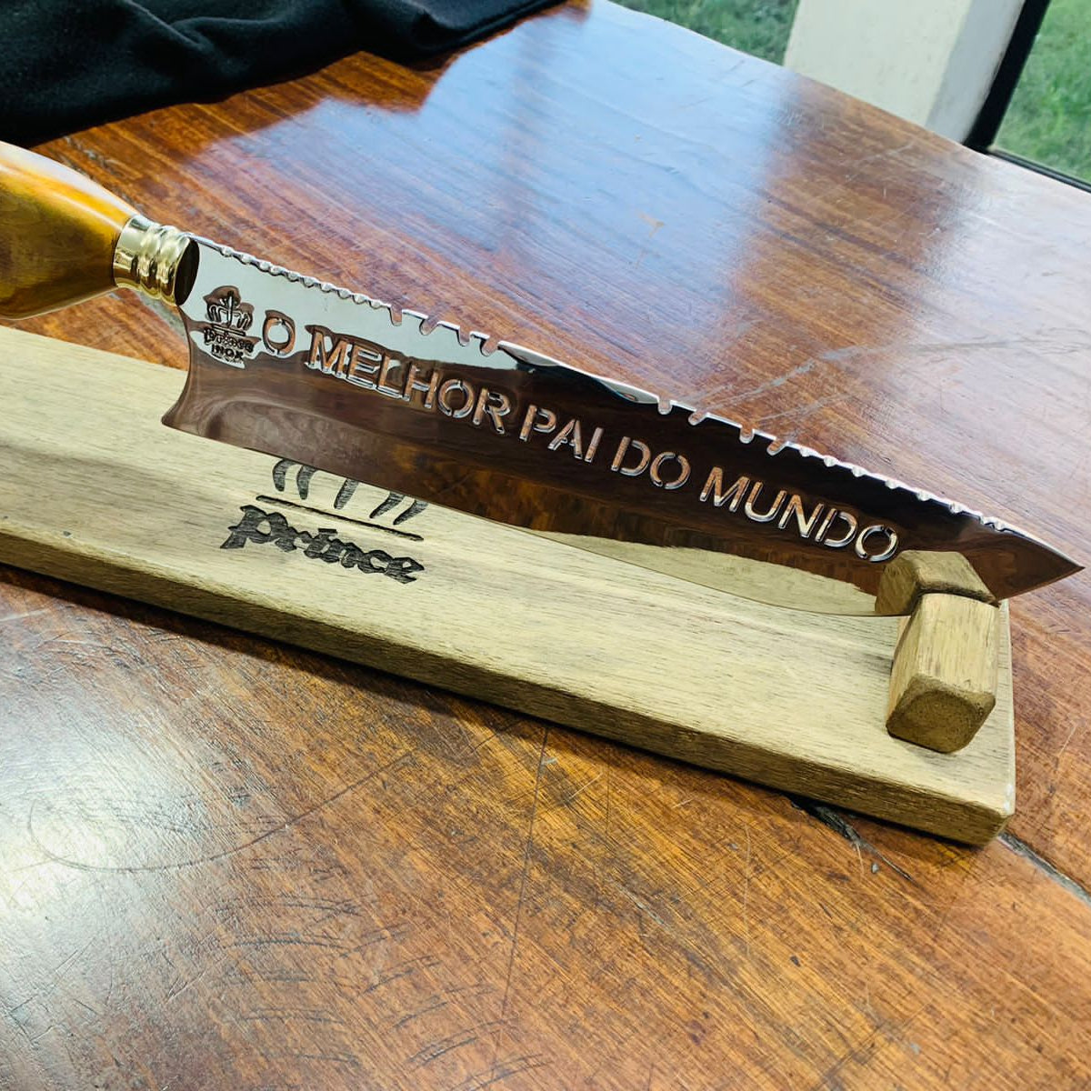 Picanheira Dia dos Pais 10"- Cabo em Resina com Nó de Pinho