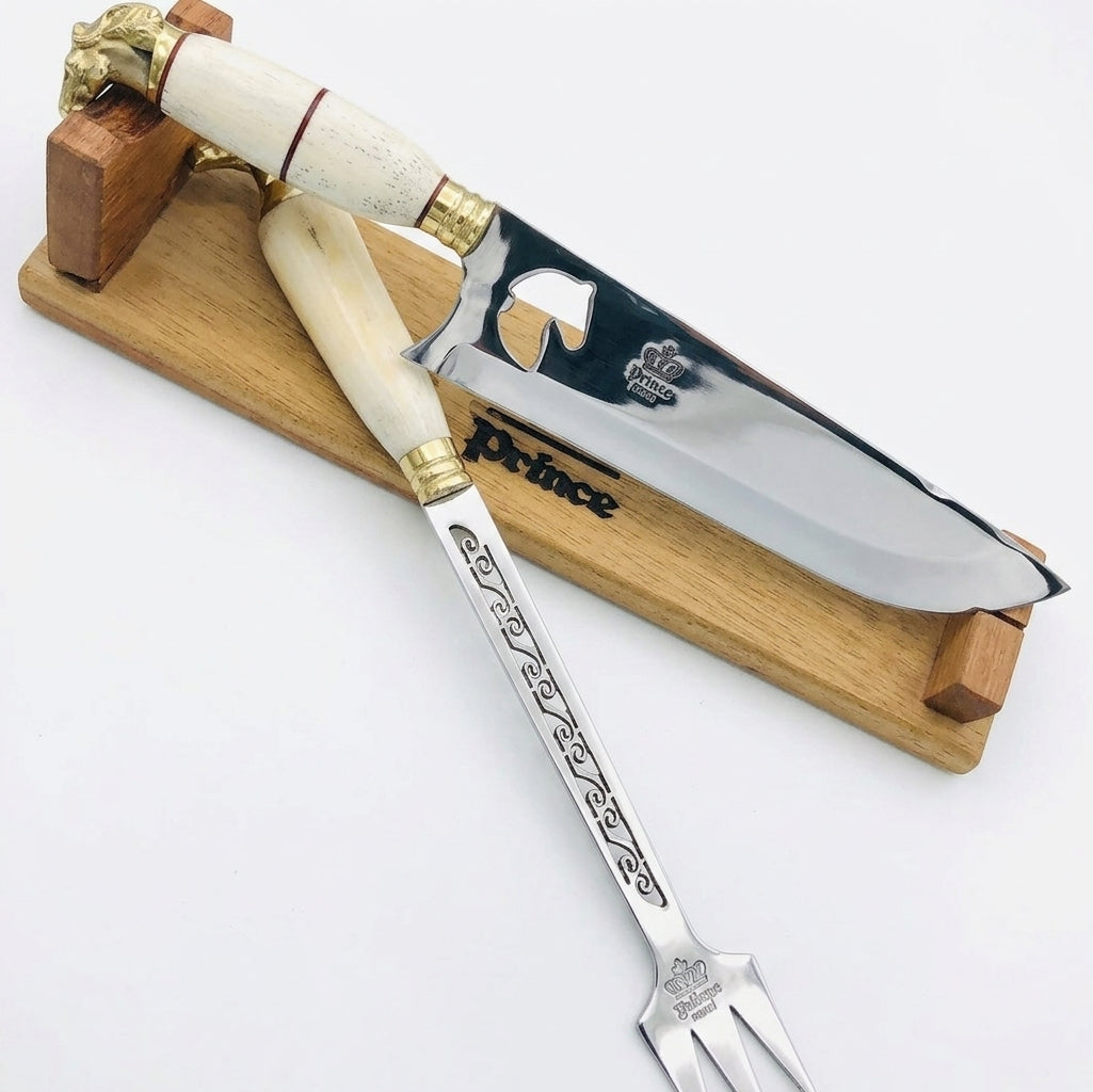 Kit Churrasco Personalizado Picanheira 10" + Garfo + Abridor